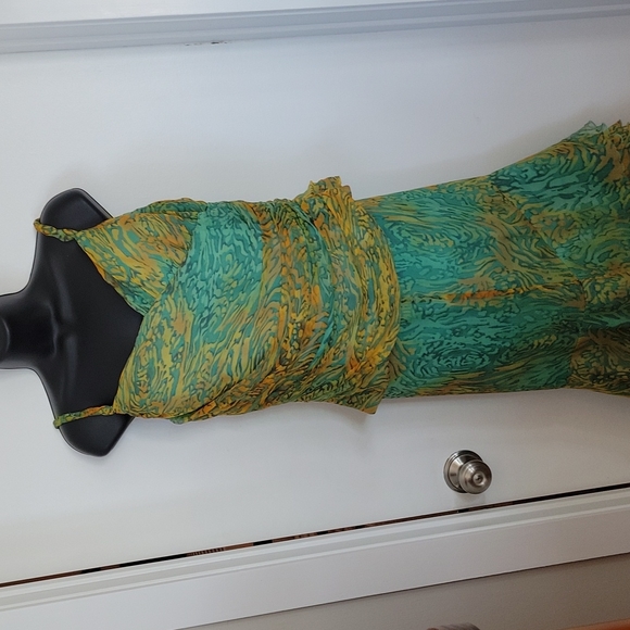 VINTAGE MUSANI COUTURE SILK SHIRT AND TOP SET - Picture 2 of 16